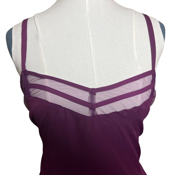 Torrid Purple Georgette Mesh Insert Cami Size 0 Large NWT - Picture 4 of 9